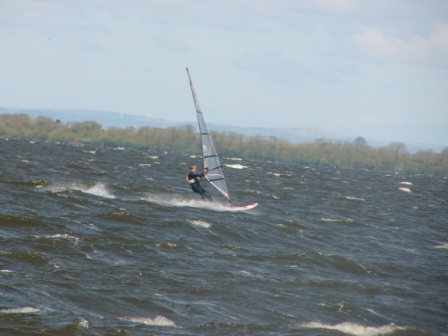Windsurfing downhill - Lough Neagh
